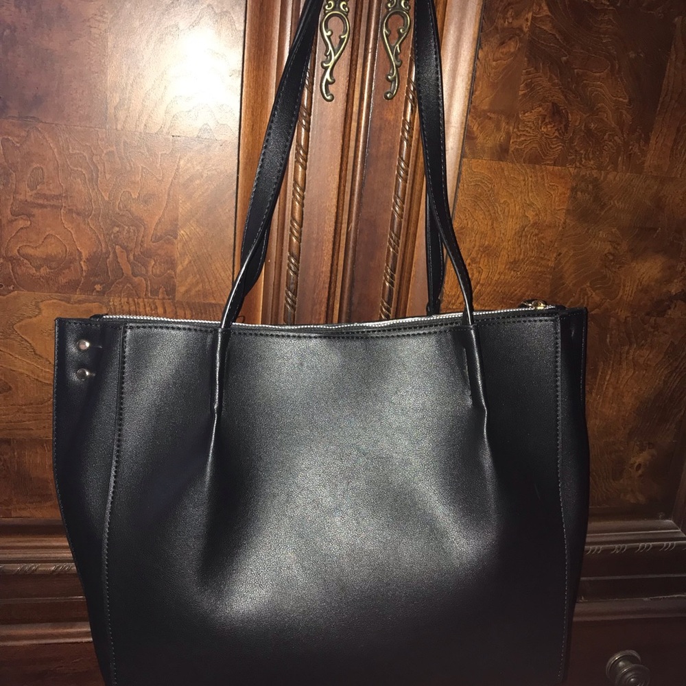Nanette Lepore Double Handle Handbag- Black- NWT - Picture 2 of 8